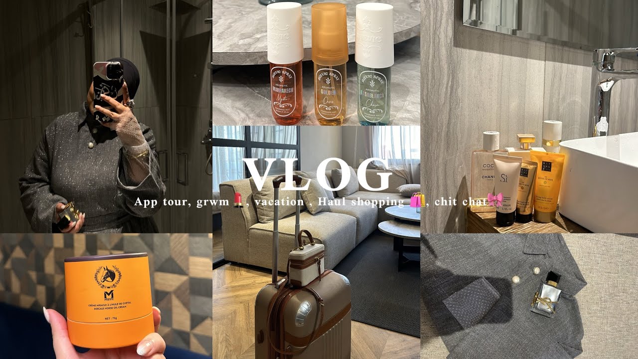 تحولت لدار جديدة 🔑🏡 +مشترياتي 🛍️شبعت حوايج روايح مكياج Vlog:app tour,grwm shopping,chit chat &haul💗,