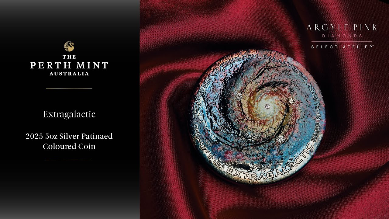 Unboxing | Extragalactic 2025 5oz Silver Patinaed Coloured Coin with Diamonds