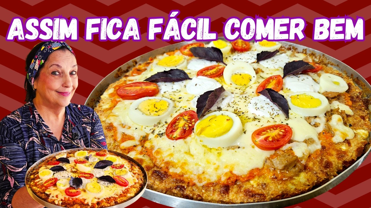 ESSA PIZZA PROTEICA E LOW CARB VOCÊ PODE COMER TODO DIA!