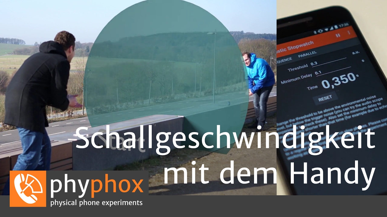 Smartphone-Experiment: Schallgeschwindigkeit (de)