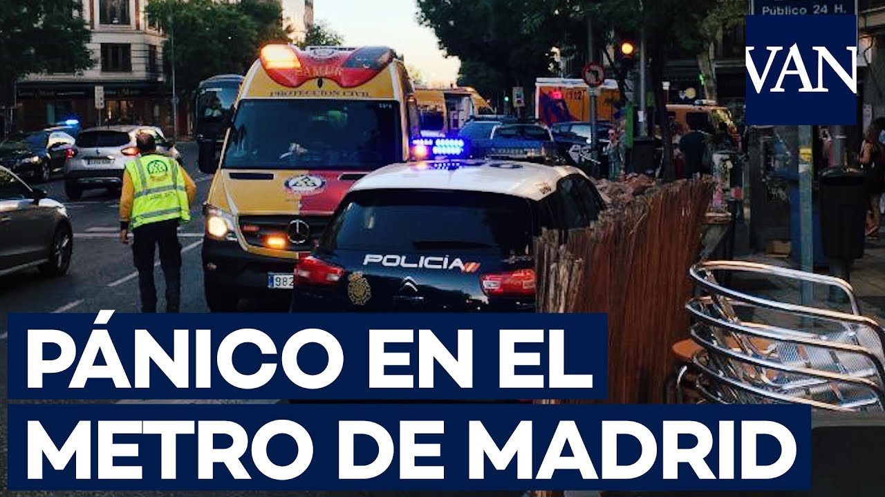 PÁNICO EN EL METRO de Madrid tras estallar un PORTÁTIL