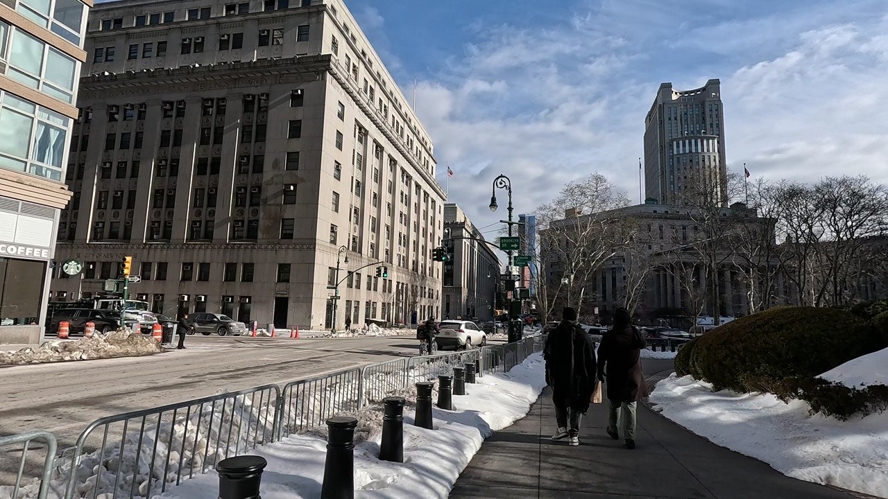 ⁴ᴷ⁶⁰ Walking NYC: Worth Street from Hudson Street to The Bowery