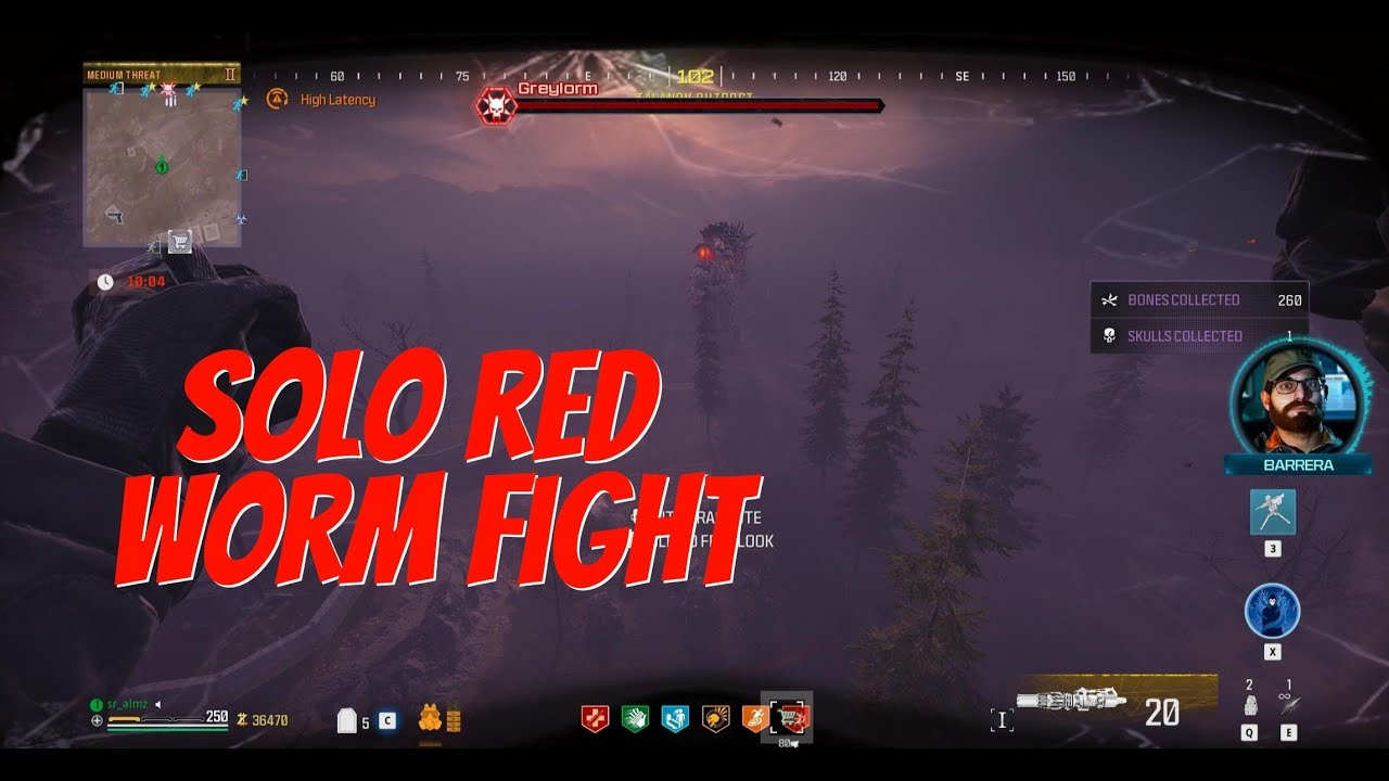 سولو ضد الدودة الحمراء في طور الزومبي | MWIII Zombies Solo Red Worm [No Commentary]