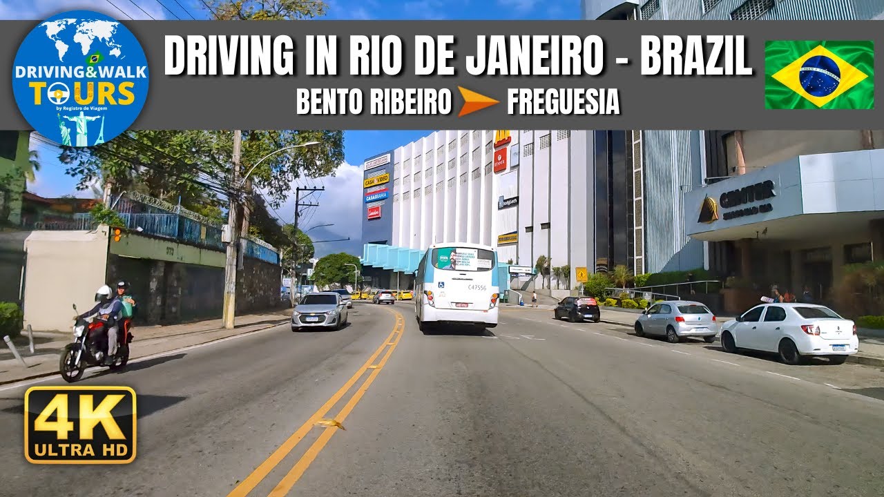 【4K】Driving in Rio de Janeiro -  From Bento Ribeiro to Freguesia | D&W Tours