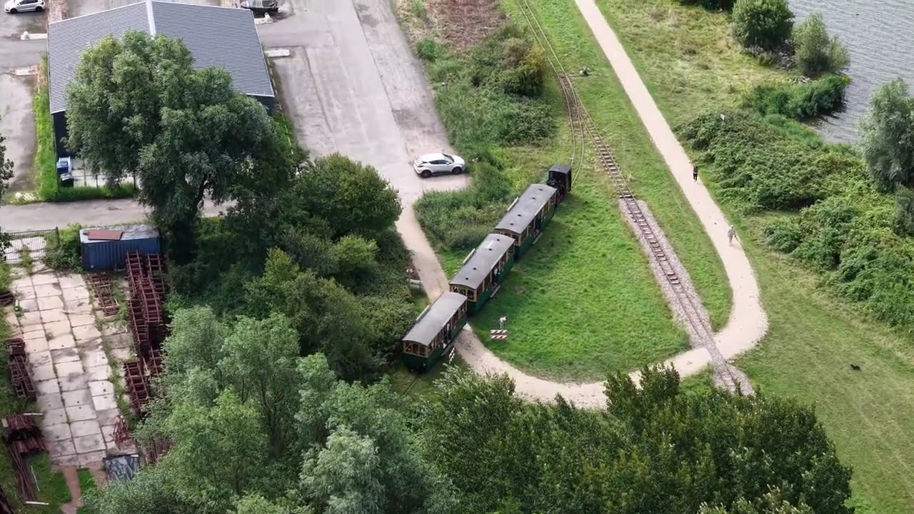 Dronebeelden gemaakt bij het Smalspoormuseum Valkenburg Augustus 2025 (4K)