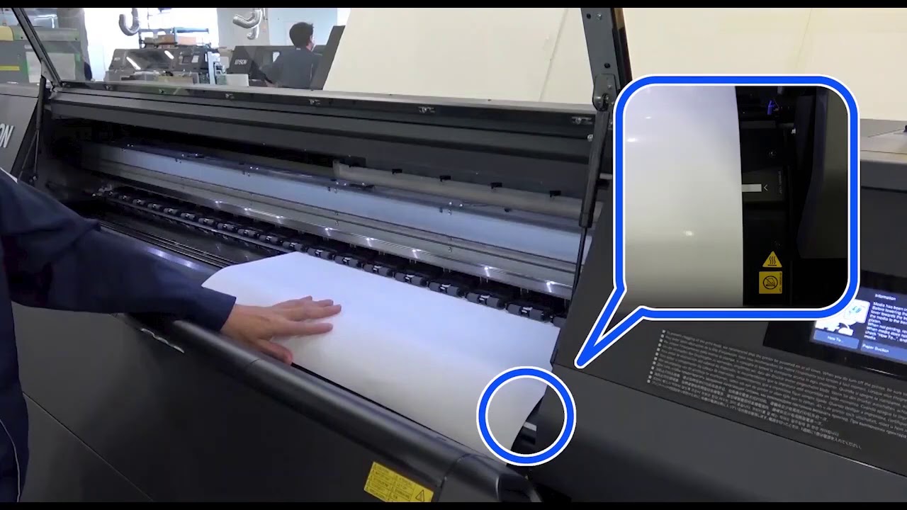 Ładowanie mediów do druku Epson SureColor SC R5010 i SC R5010L