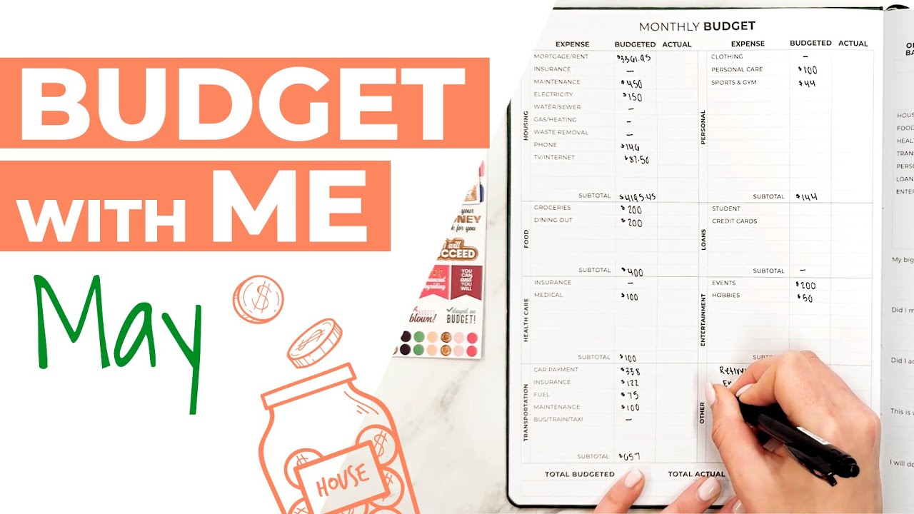 Budget with Me for May ft. the new Clever Fox Budget Planner Large