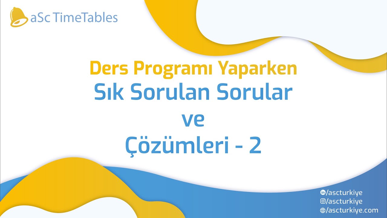 Ders Programı Hazırlarken 