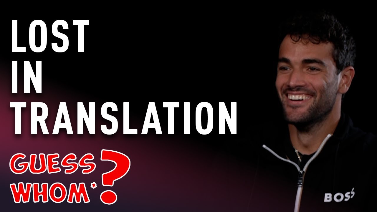 Matteo Berrettini's hilarious rooster impersonation | Guess Whom 2022