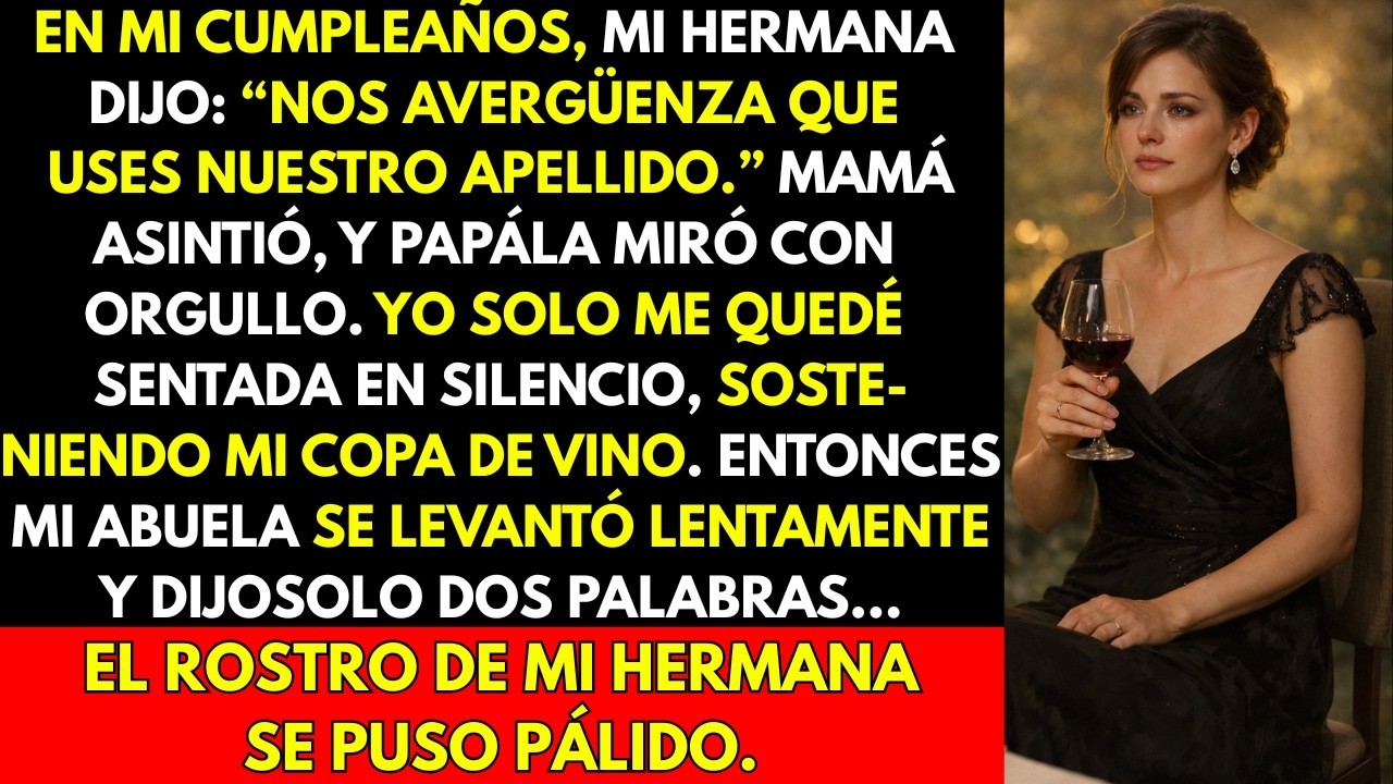Para Mi Cumpleaños, Mi Hermana Dijo “Nuestra Familia Está Avergonzada De Que Uses Nuestro Apellido ”