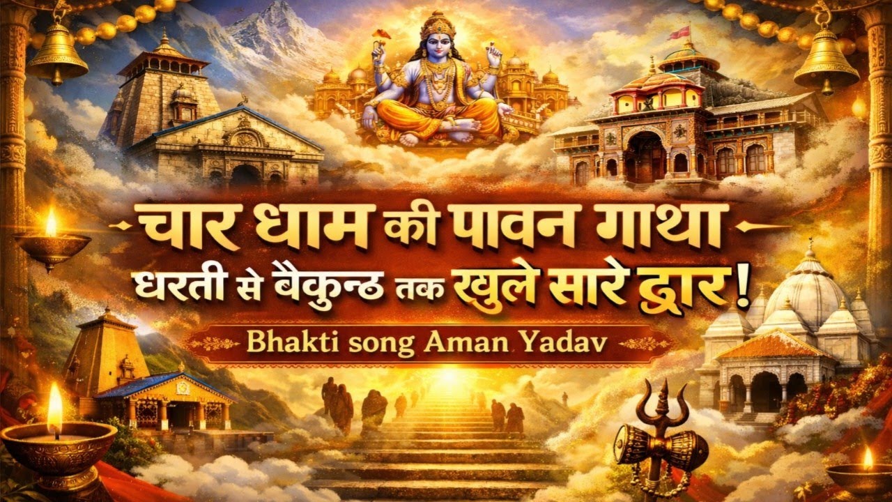 चार धाम की पावन गाथा – धरती से बैकुण्ठ तक खुले सारे द्वार | Bhakti song Aman Yadav#video #bhaktisong