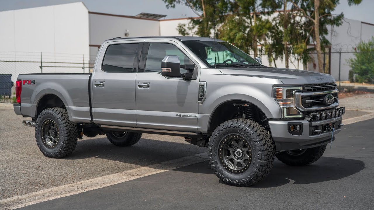 Ford F250 on Carli Suspension 5.5" E-Venture System with 38s and 20" Trail Ready Wheels