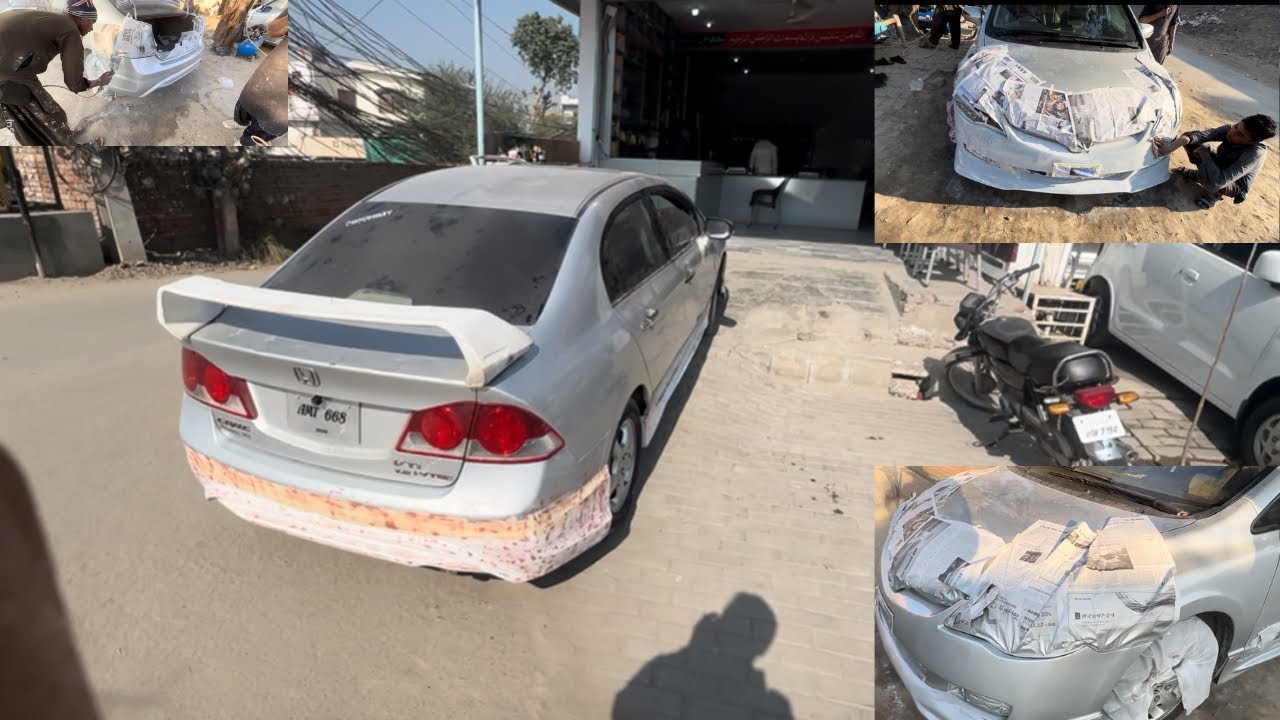 Honda reborn Body kits paint done reborn looks heavy MASHALLAH#hondacars#hondacivic 