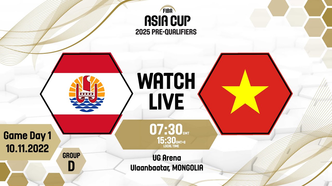 Tahiti v Vietnam | Full Basketball Game | FIBA Asia Cup 2025 Pre-Qualifiers