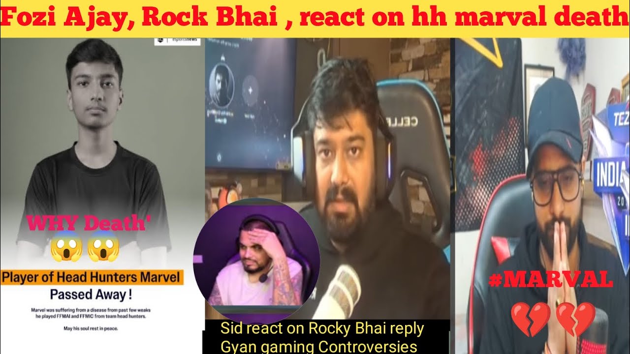 ROCKY BHAI , FOZI BHAI , SID BHAI , React On HH Marval Death ll Sid Bhai React On Rocky controversy 