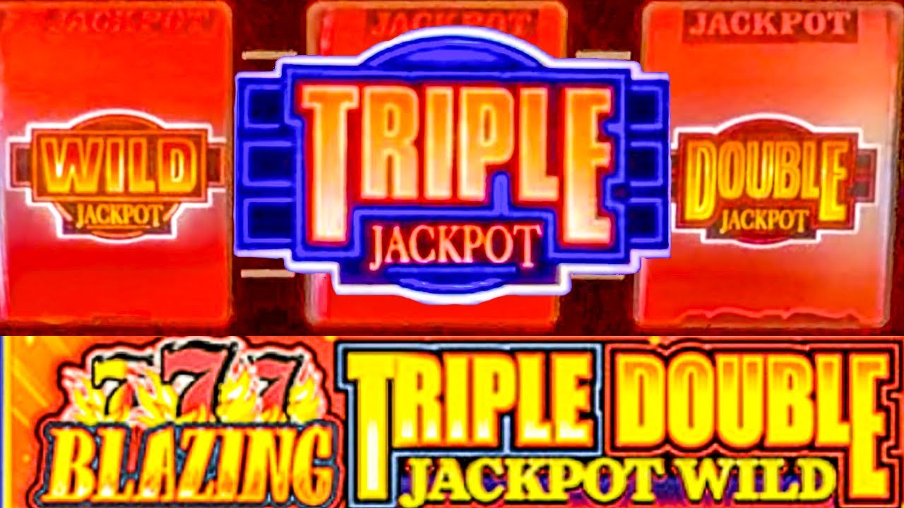 Progressive JACKPOT Chase! Blazing 777 Triple Double Jackpot Wild Slot