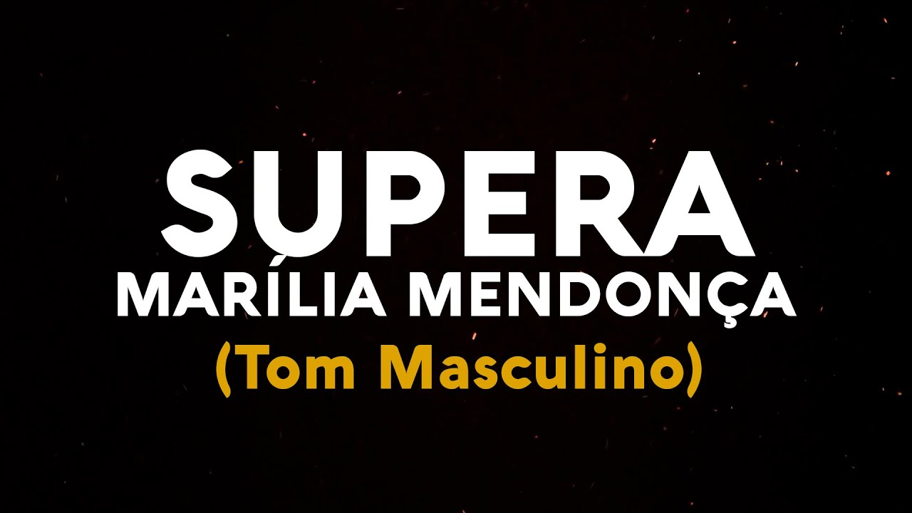 KARAOKÊ | Marília Mendonça - Supera | Playback (TOM MASCULINO)