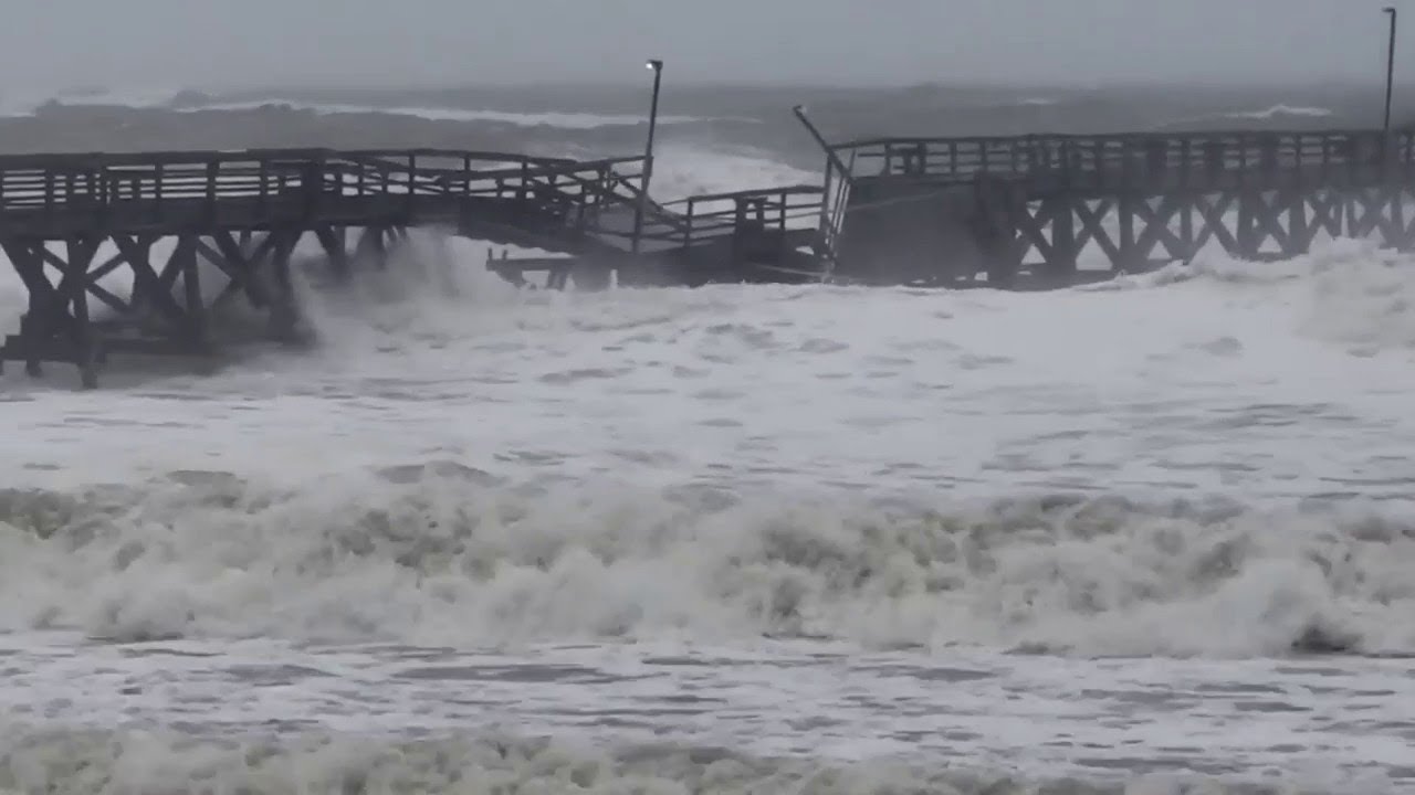 Hurricane Ian Causes Pier To Collapse In Myrtle Beach, SC