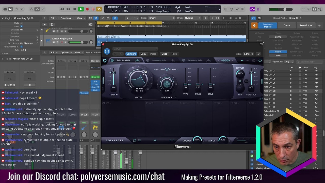 Filterverse 1.2.0 Sound Design