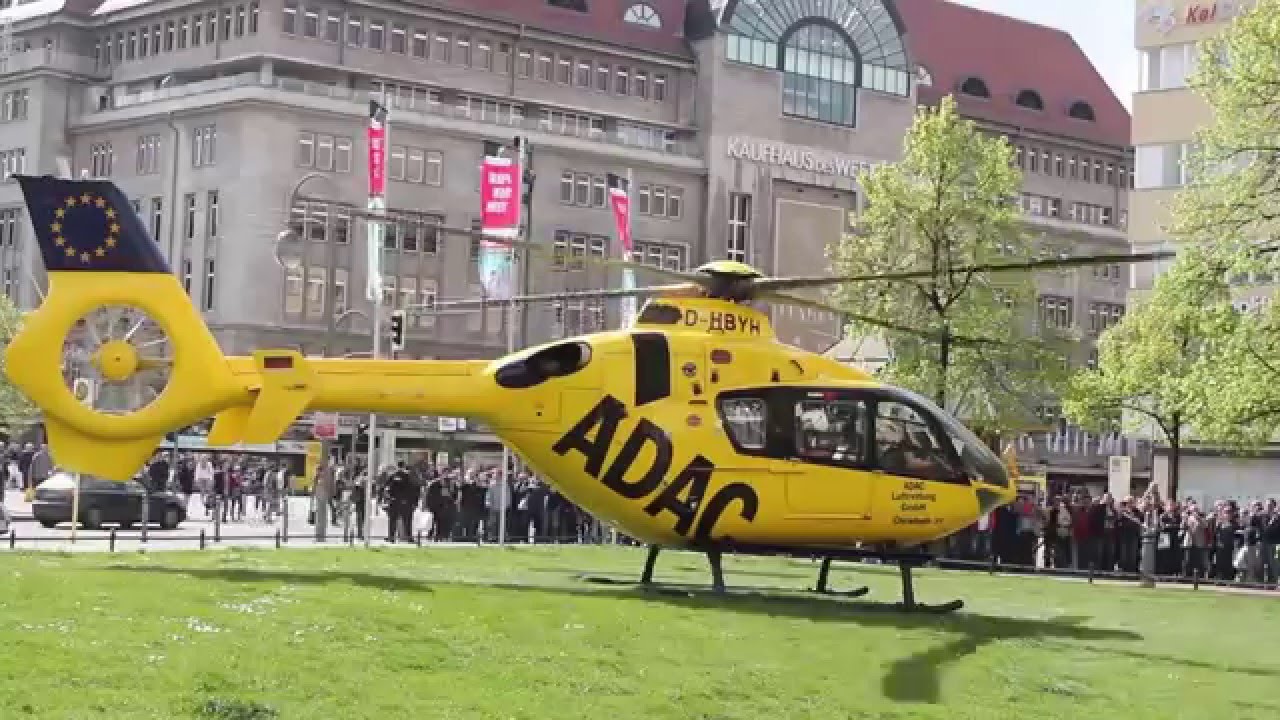 SPEKTALULÄR!!! ADAC-Luftrettung - Christoph 31 am Wittenbergplatz / KaDeWe