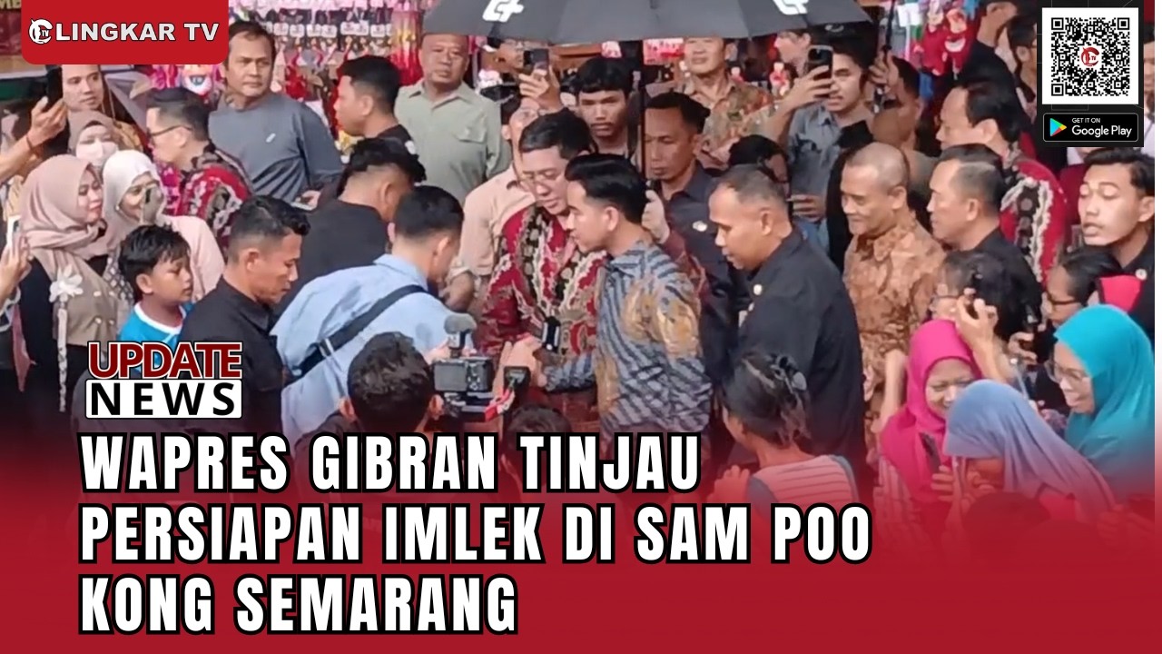 WAPRES GIBRAN KUNJUNGI SAM POO KONG SEMARANG, TINJAU PERSIAPAN IMLEK VAGANZA HARMONI NUSANTARA
