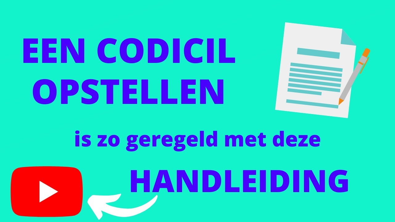 Een codicil opstellen is zo geregeld met deze handleiding