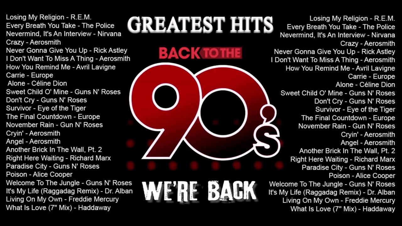 Back To The 90s - 90s Greatest Hits Album - 90s Music Hits - Best Songs Of best hits 90s