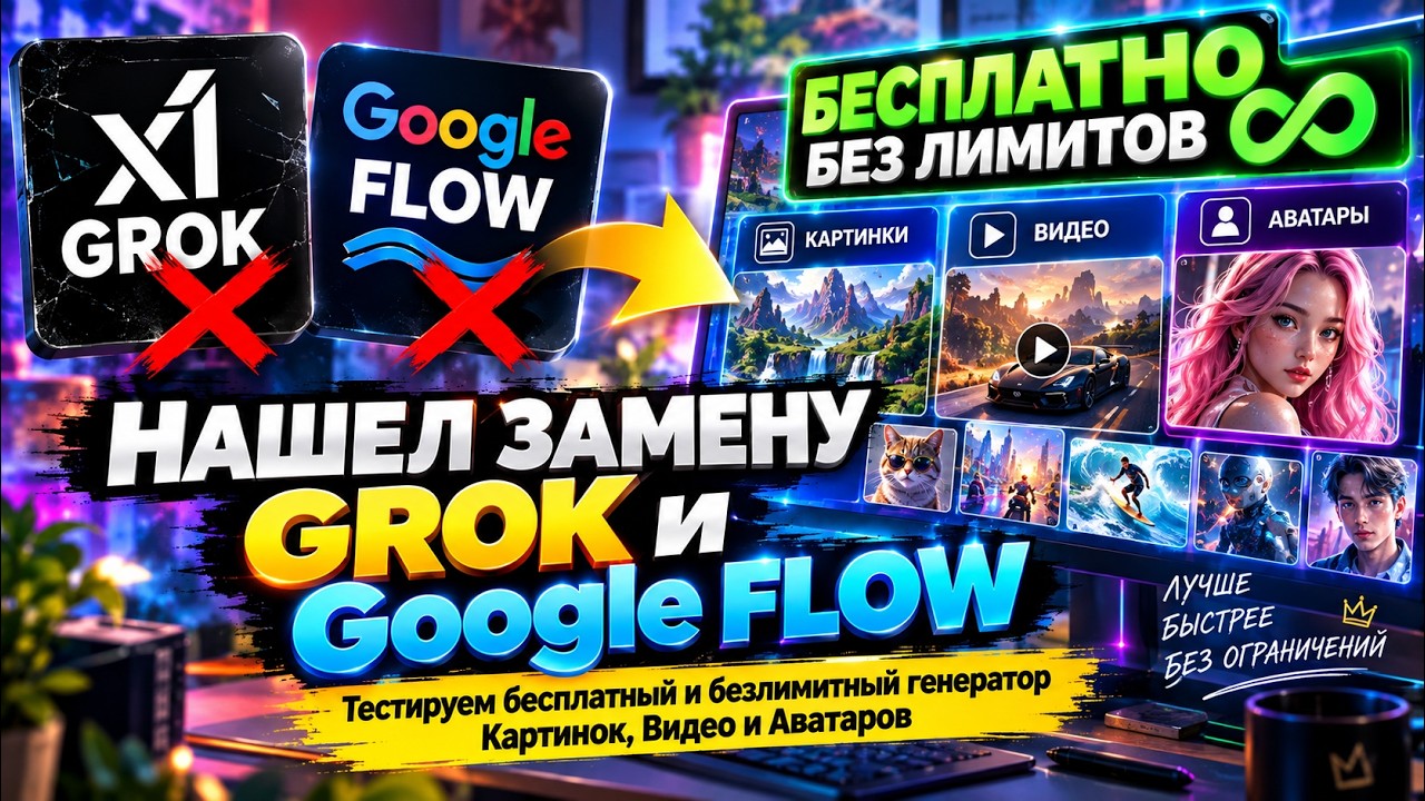 Нашел замену GROK и Google FLOW. Бесплатно и без лимитов? Проверяем Symphony Creative Studio