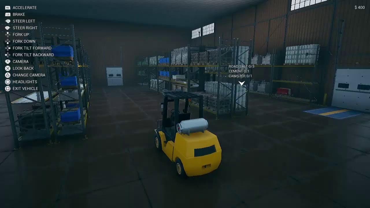 Ps4 Forklift simulator, lets try it Part 1 no commentary