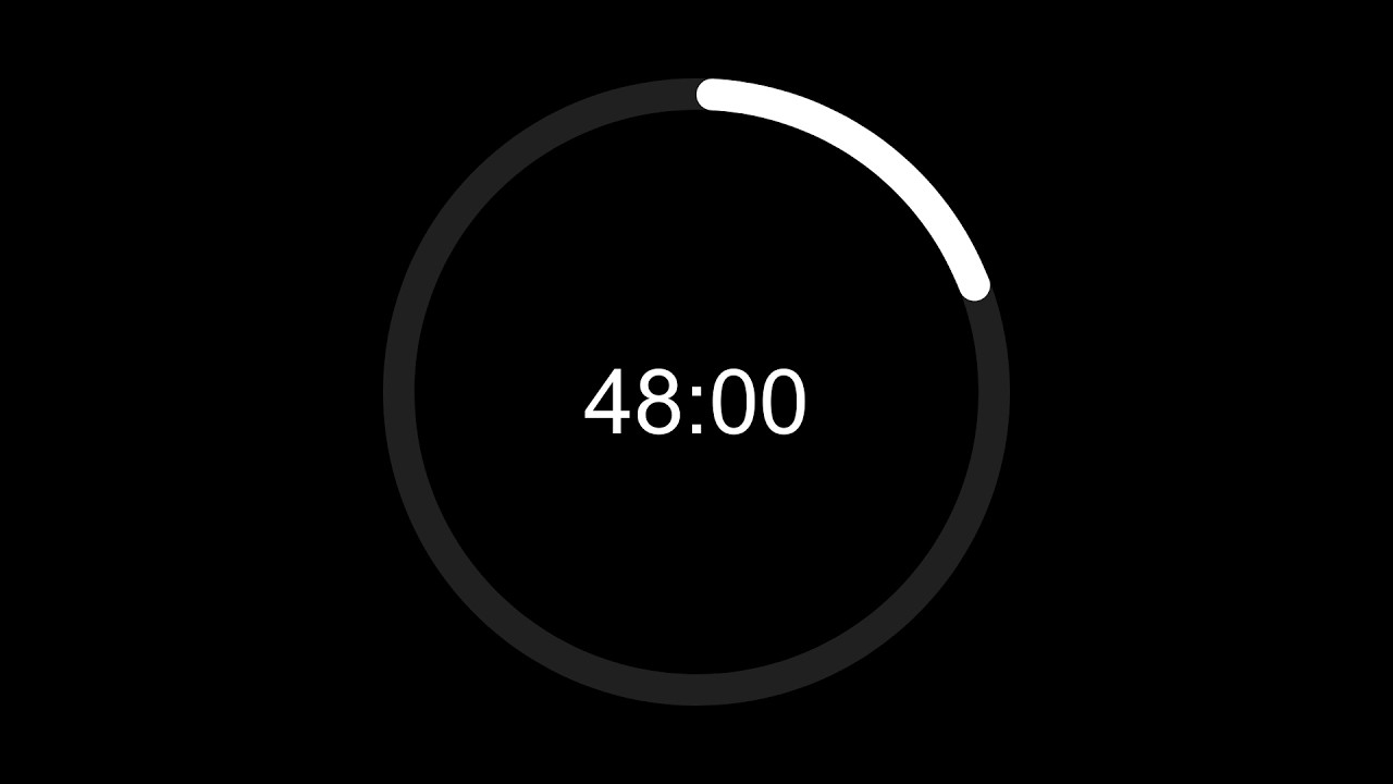Clean 48 Min Timer For Focus