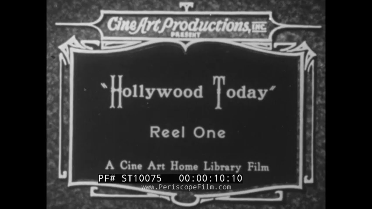 “ HOLLYWOOD TODAY ” 1928 HOLLYWOOD, CALIFORNIA  MOVIE STUDIOS & STARS  TRAVELOGUE  ST10075