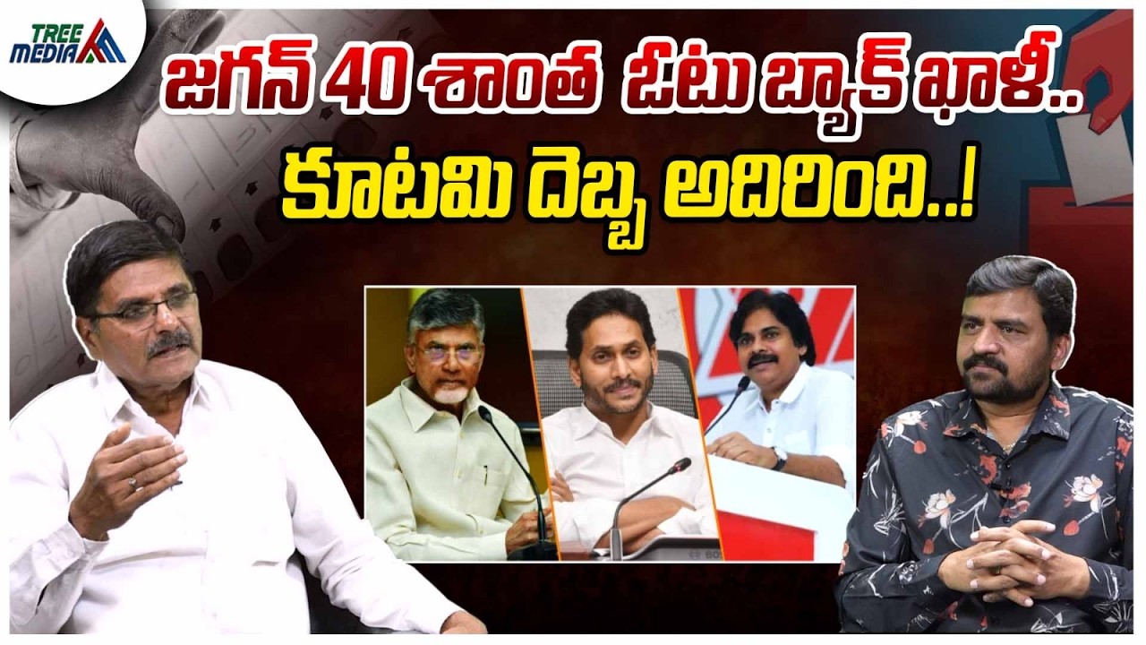 జగన్ 40 శాంత ఓటు బ్యాక్ ఖాళీ | CBN | Pawan Kalyan | Nara Lokesh | Ys Jagan | Shyam Prasad | AP News