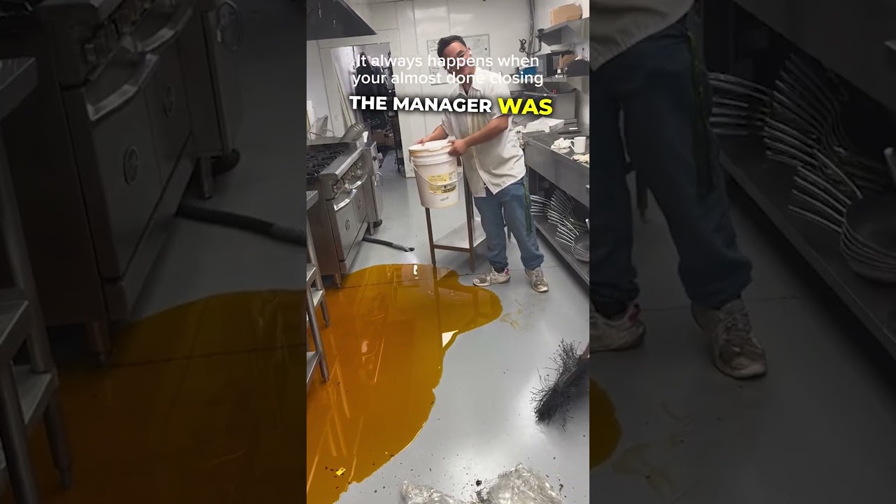 Restaurant manager was speechless at this accident 😅