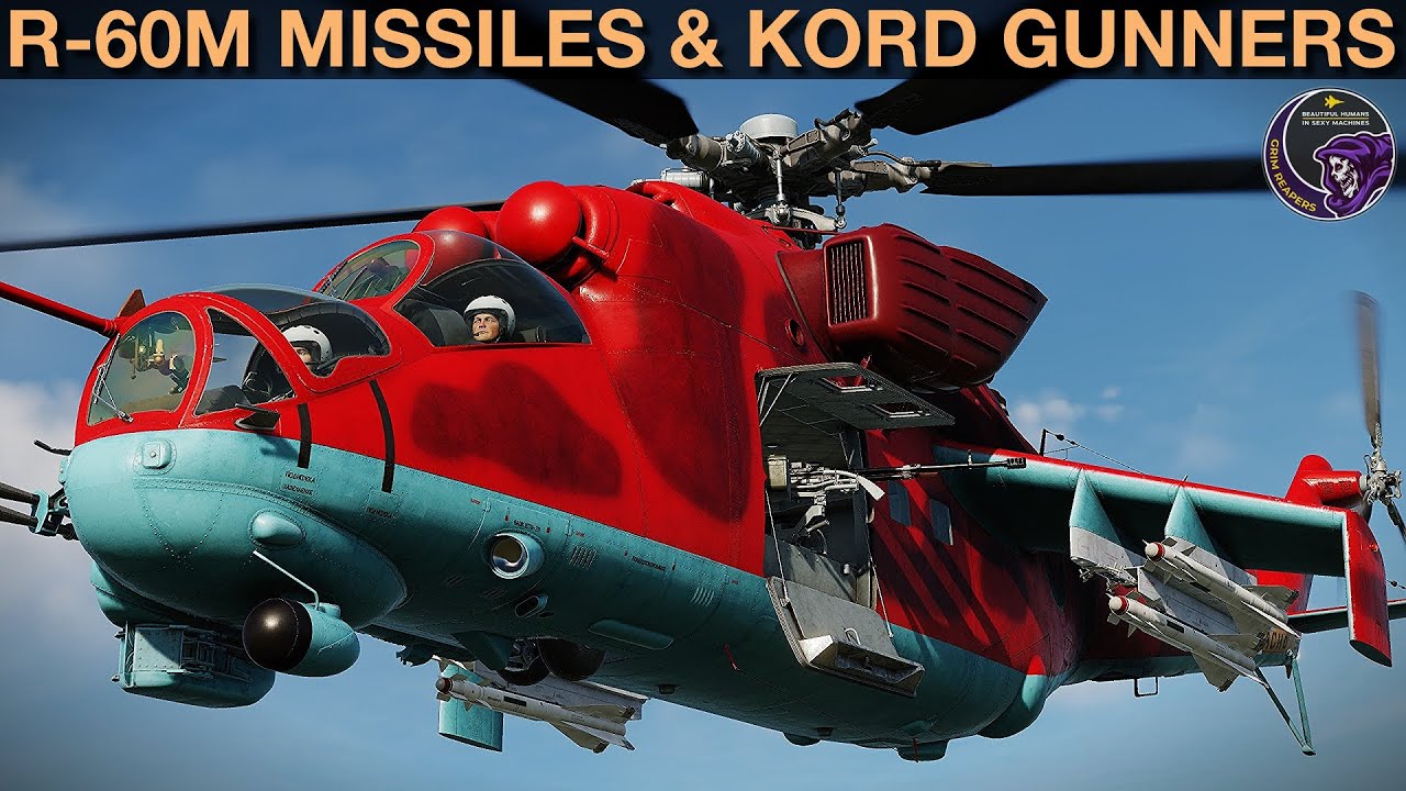 Ми-24П Hind: ракета &laquo;воздух-воздух&raquo; Р-60М и бортовые стрелки КОРД | DCS WORLD