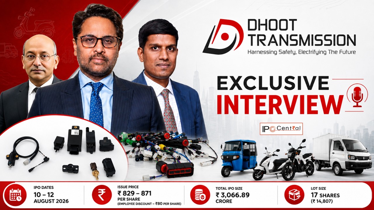 Dhoot Transmission IPO: Exclusive Interview with Rahul Dhoot, Founder & MD