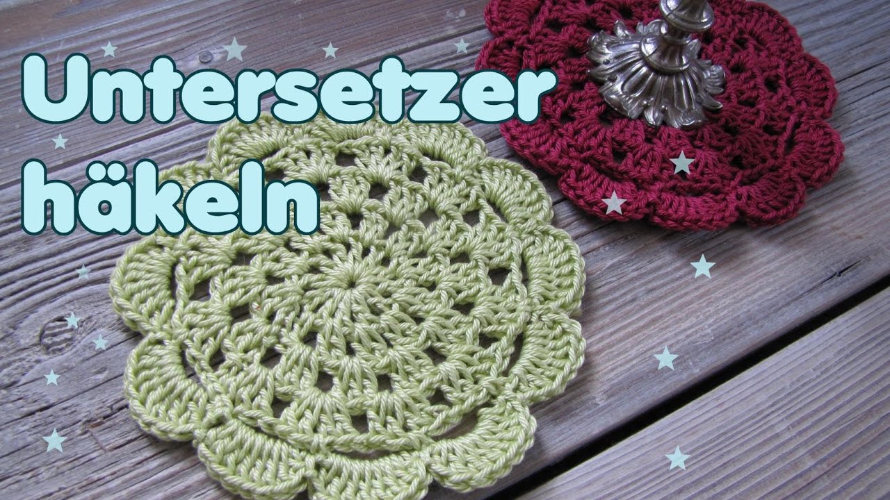Untersetzer / Doily h&auml;keln , Anleitung f&uuml;r Anf&auml;nger