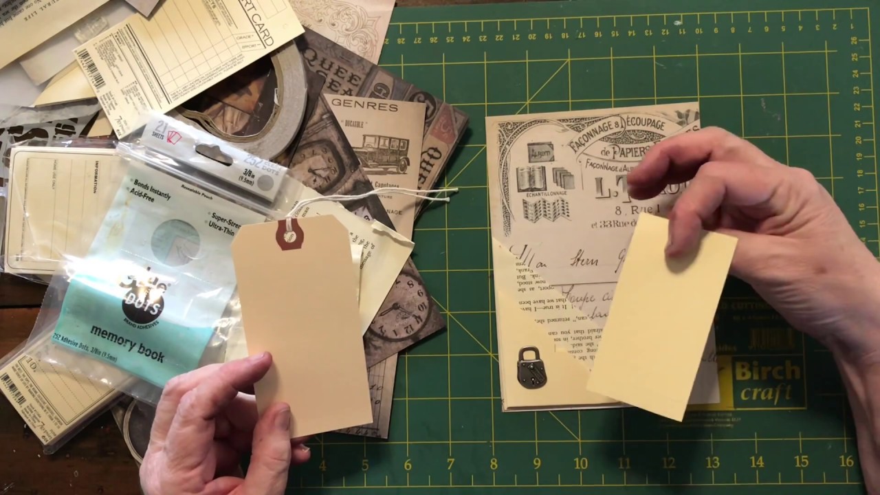 Craft with me - pockets & tags for junk journals