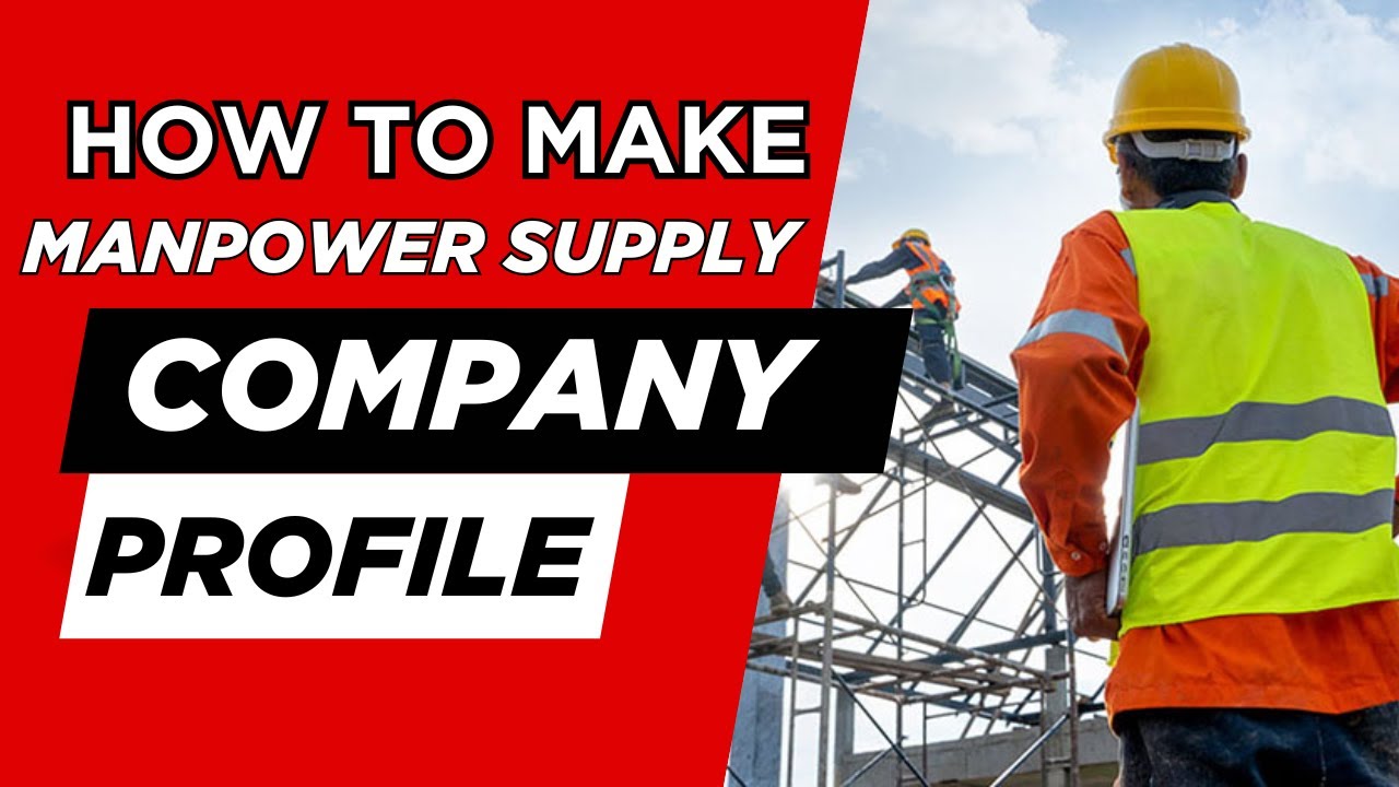 how to make manpower company profile | How to make company profile | #manpower #profilecreation