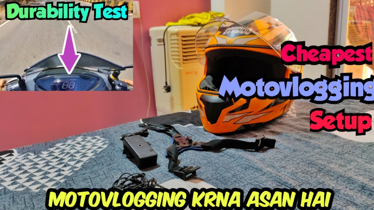 Most Affordable Phone Motovlogging Setup Under 400 for beginners | mobile se motovlog kaise kare