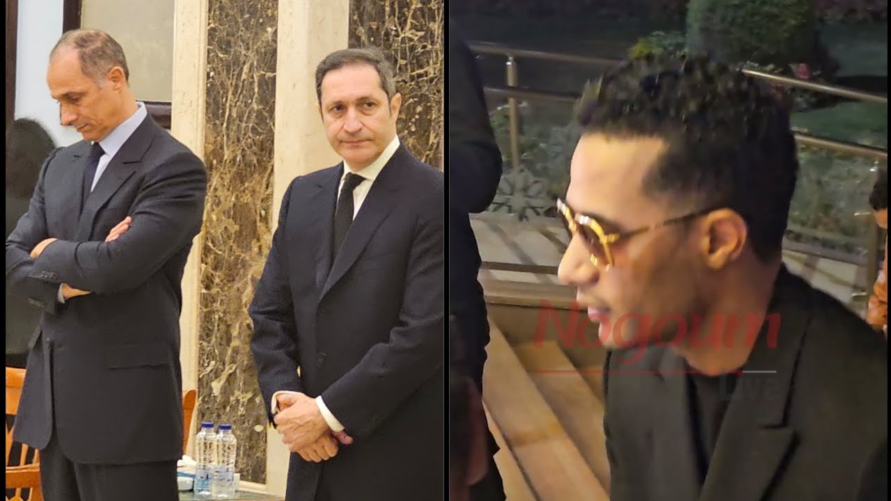 بالنضارة السوداء ..موقف محترم من محمد رمضان مع جمال مبارك و علاء مبارك ابناء الرئيس حسني مبارك
