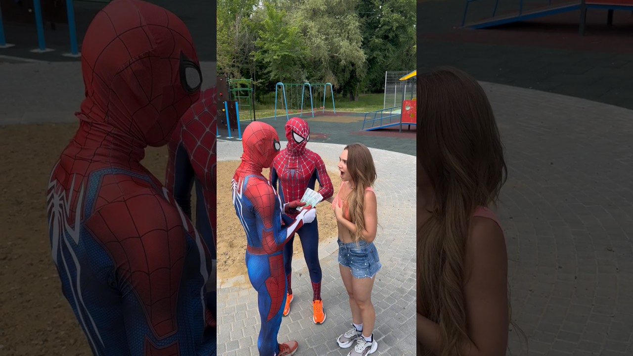 Spider-Man with money is in power #crazygirl #love #spiderman #money #minecraft #dumitrucomanac #pov