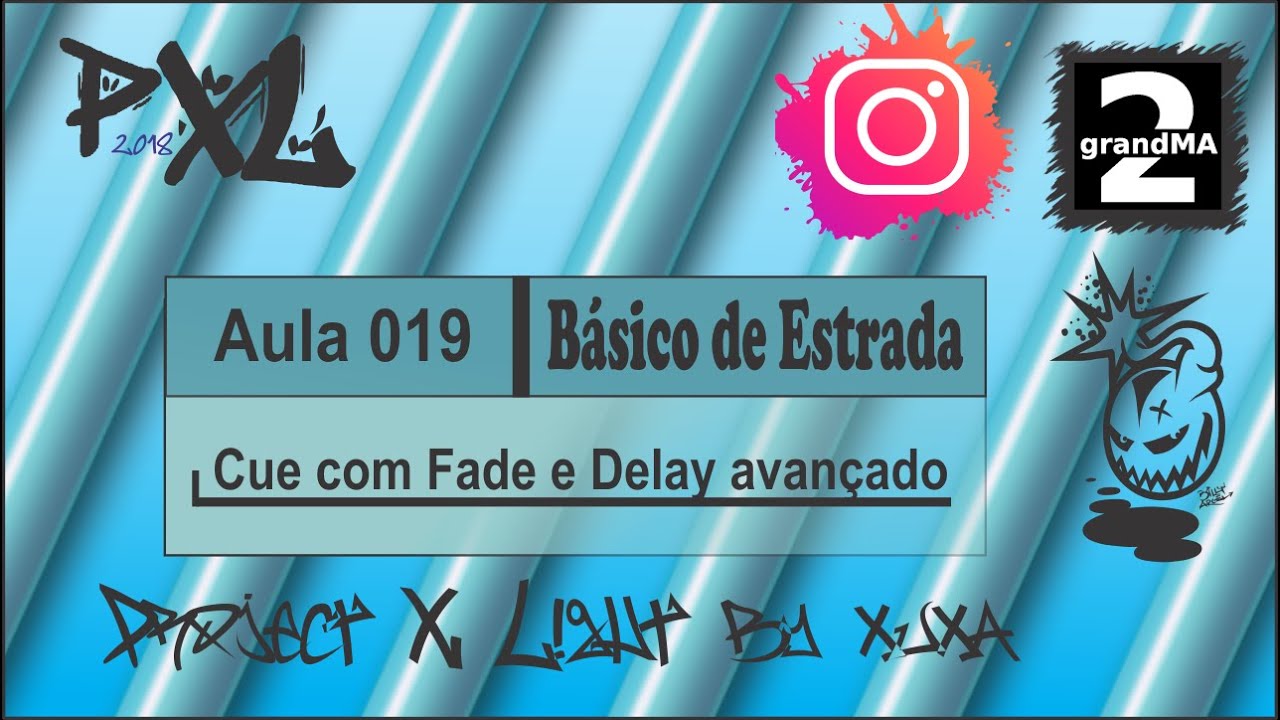 Aula 19 Fade Delay avançado GrandMA 2 Curso básico para estrada  ProjectXLight