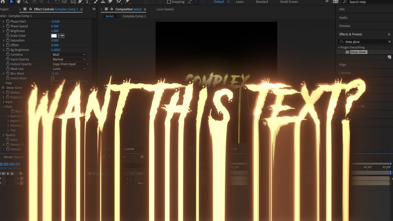 Melting Text in After Effects [Tutorial]