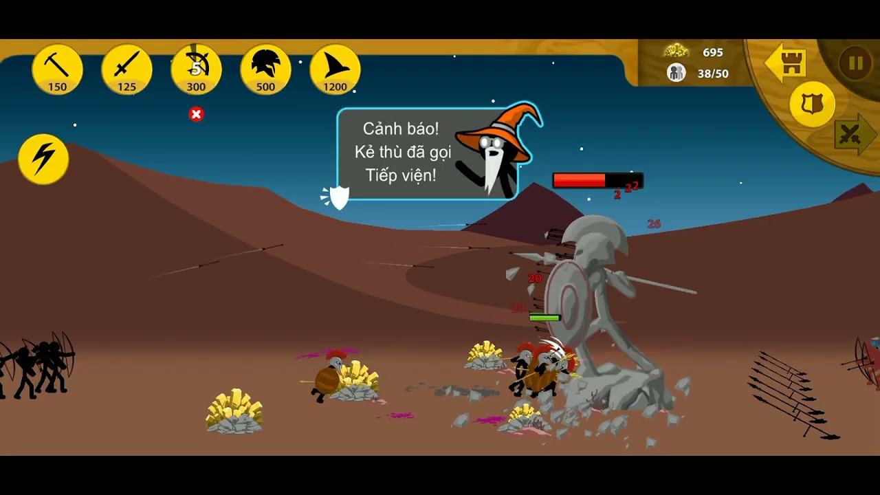 Tiếp tục hành trình phá đảo chế độ bình thường của game Stick War Legacy ngày 4