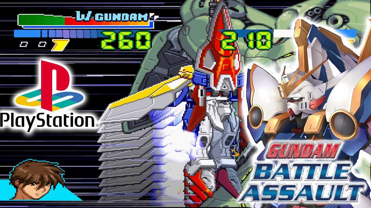 GUNDAM: BATTLE ASSAULT | WING GUNDAM HARD MODE!! | PS1 gameplay