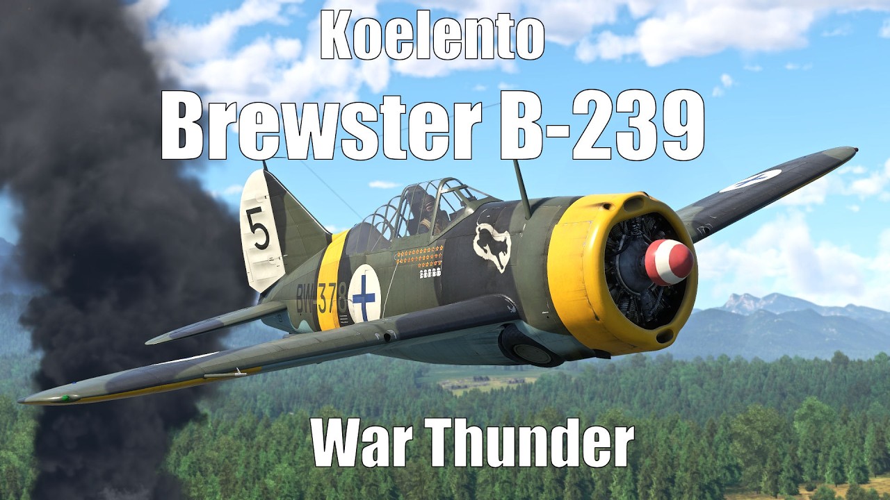 Brewster B-239 lensi suomalaisen ilmailuhistorian ytimeen - War Thunder -koelento