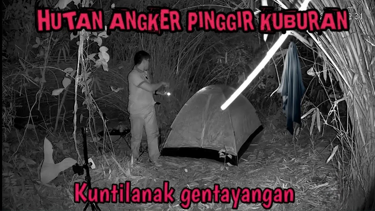 SOLO CAMPING HOROR DIHUTAN PINGGIR KUBURAN KUNTILANAK GENTAYANGAN