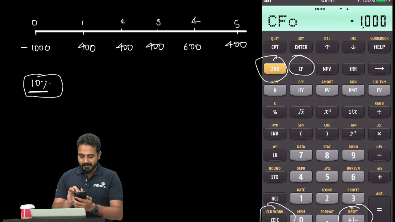 Frequency Function within CF function: Texas Instruments BA II Plus Tutorial for CFA and FRM