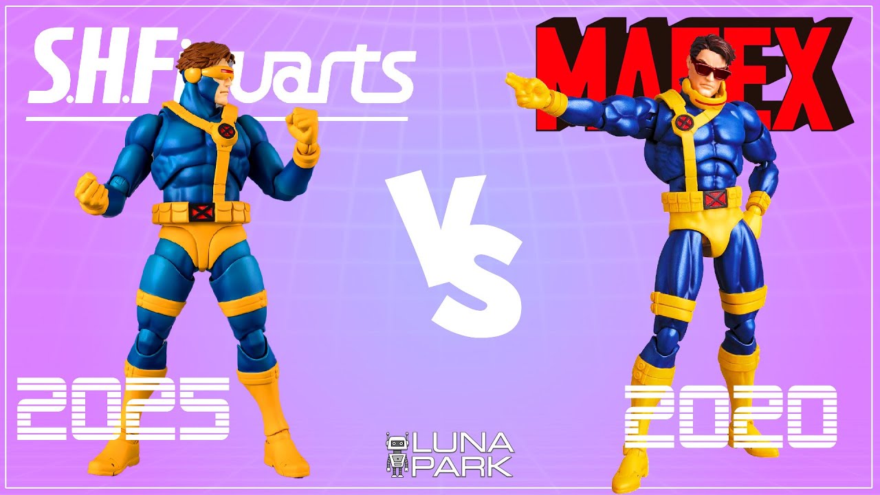 Сравнение фигурок Циклопа от S.H. Figuarts и Циклопа от MAFEX (японская версия)