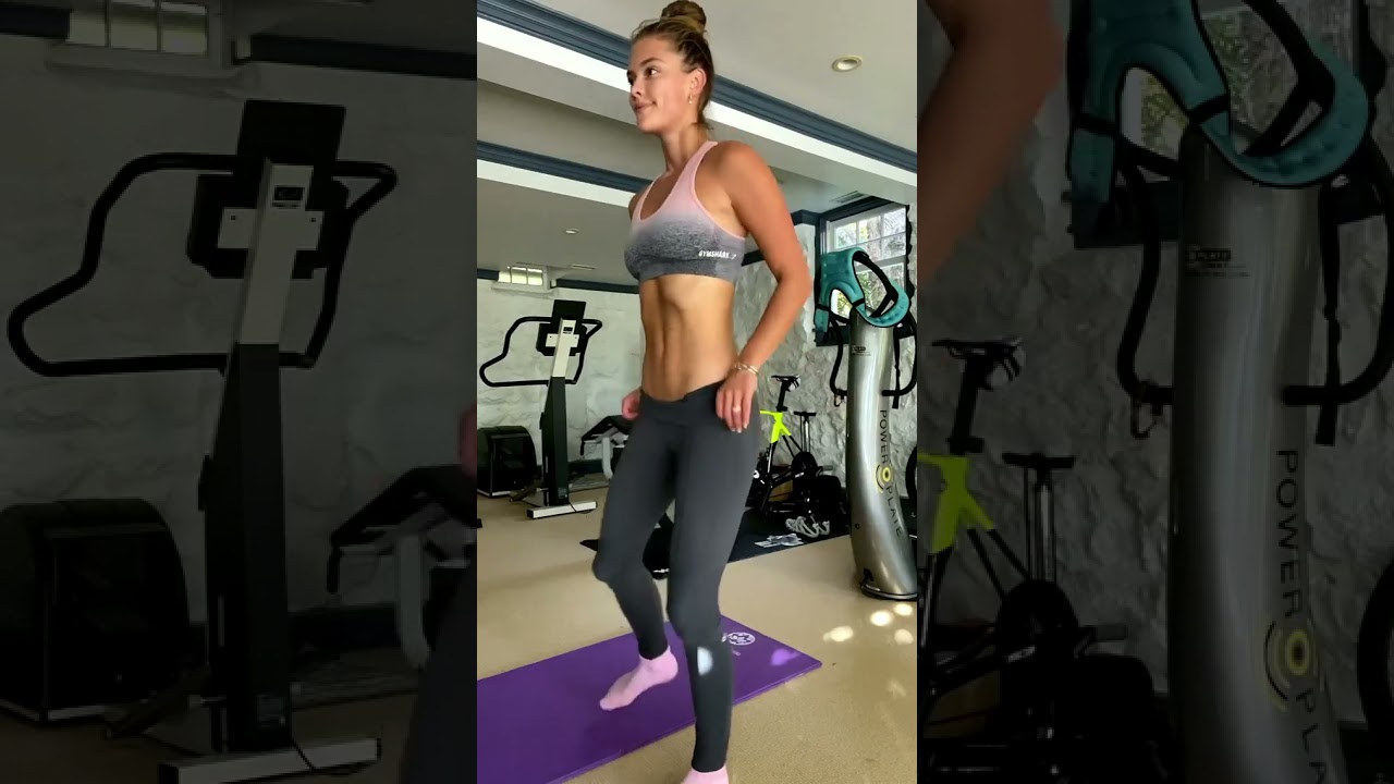 QuickClipsHQ - Nina Agdal Ab-Solutely Fun #ninaagdal #fit #loganpaul #workout #gym #shorts #short